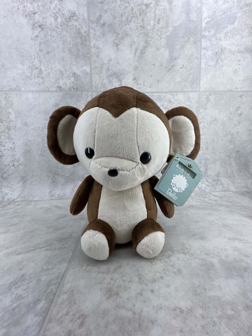 Bellzi Monki the Monkey Stuffed Animal Plush 11” - NWT